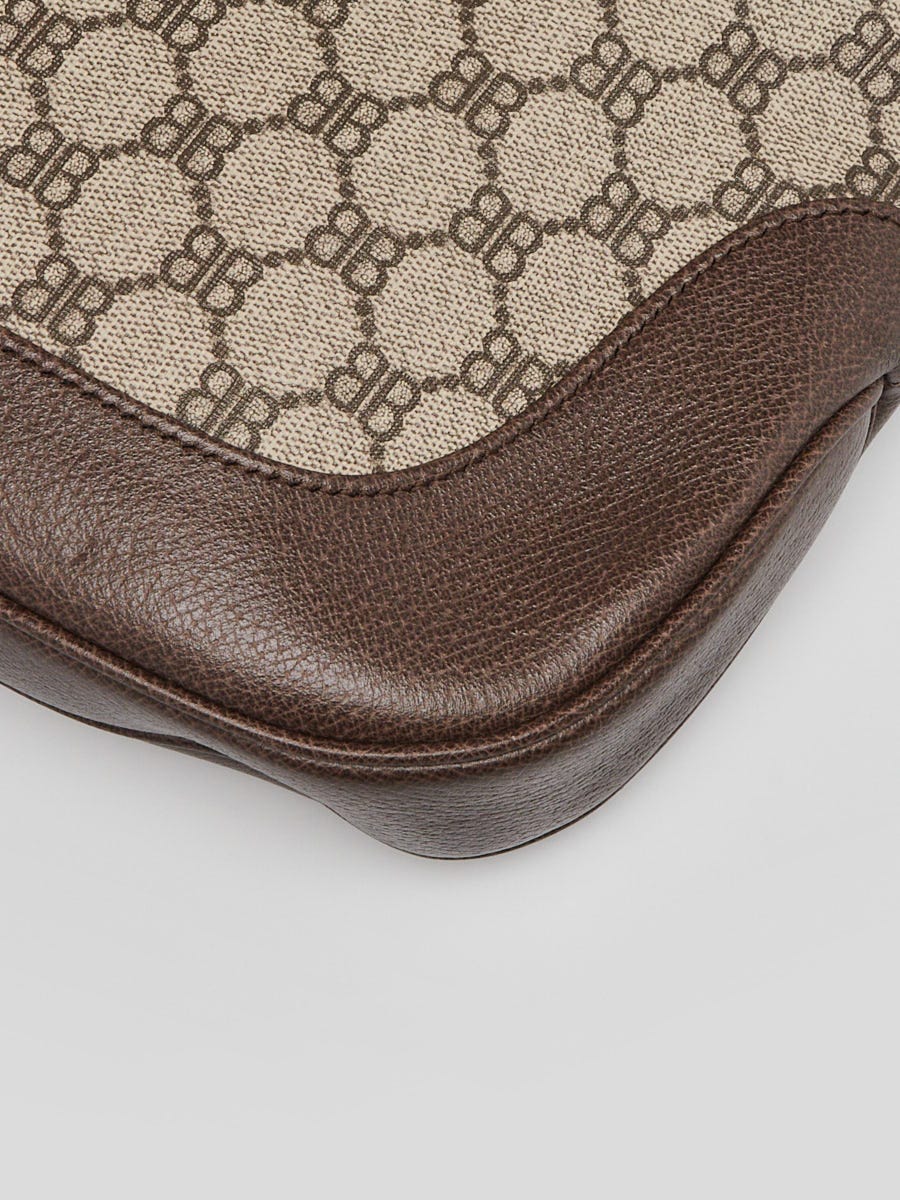 Balenciaga x Gucci Beige/Ebony Coated Canvas/Leather The