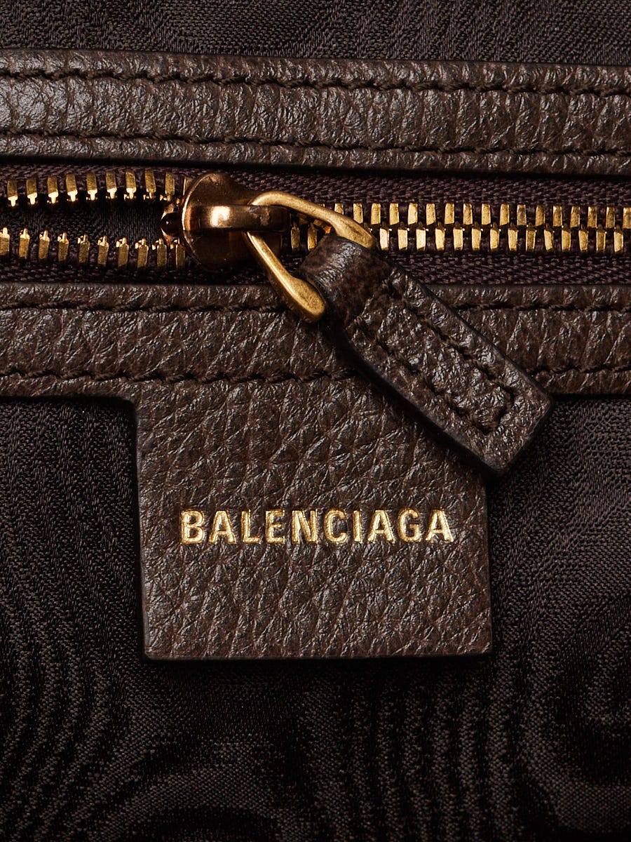 Balenciaga x Gucci Beige/Ebony Coated Canvas/Leather The