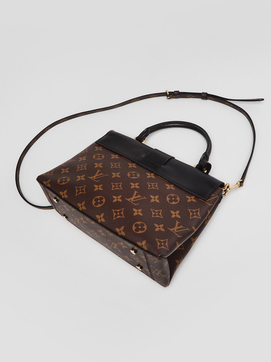 Louis Vuitton Black Monogram Canvas One Handle Flap MM Bag