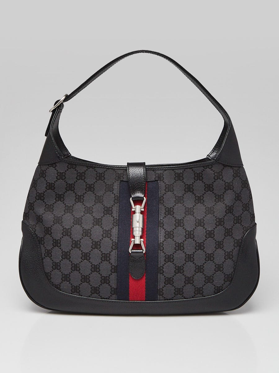 Balenciaga x Gucci Grey/Black Coated Canvas/Leather The