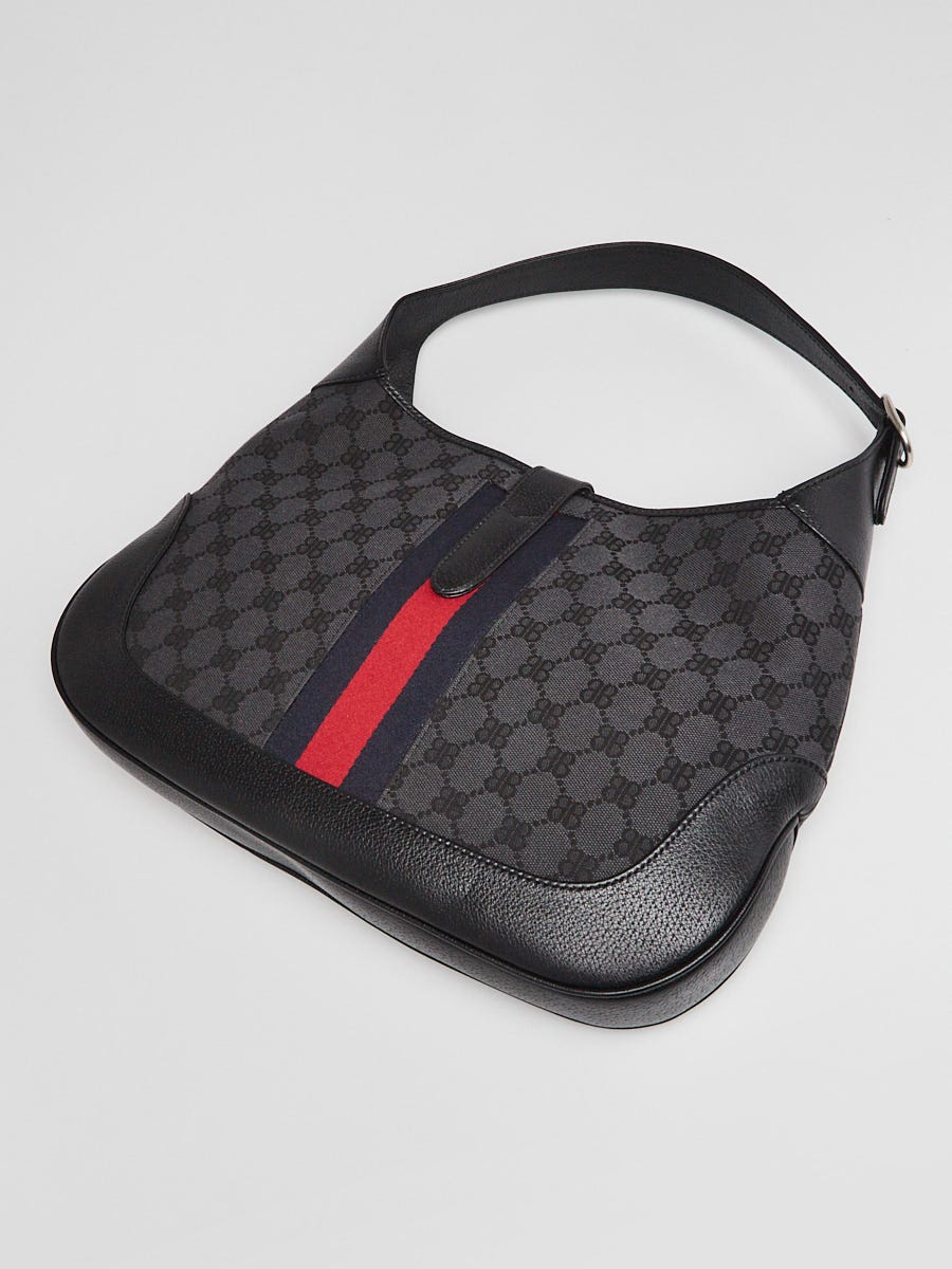 Balenciaga x Gucci Grey/Black Coated Canvas/Leather The