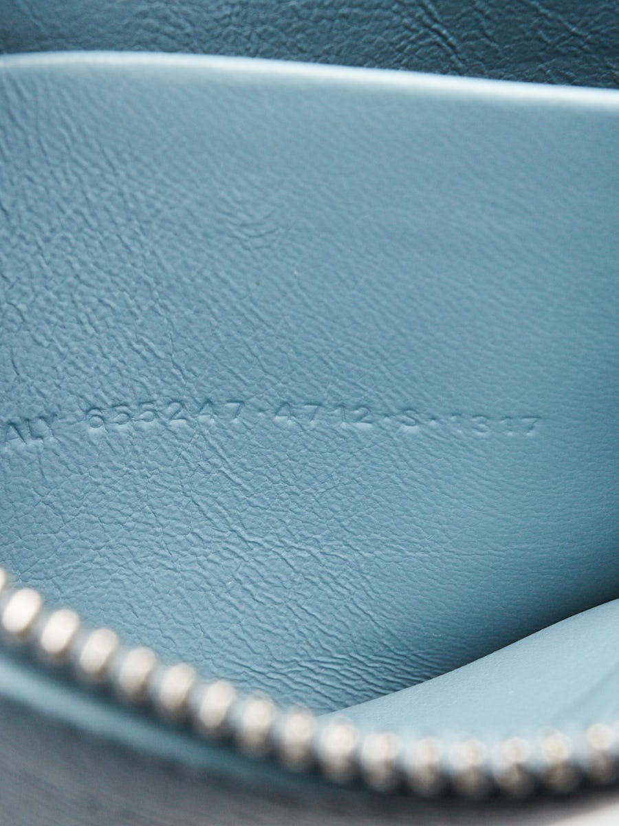 Balenciaga Blue Grey Pebbled Leather Neo Classic City