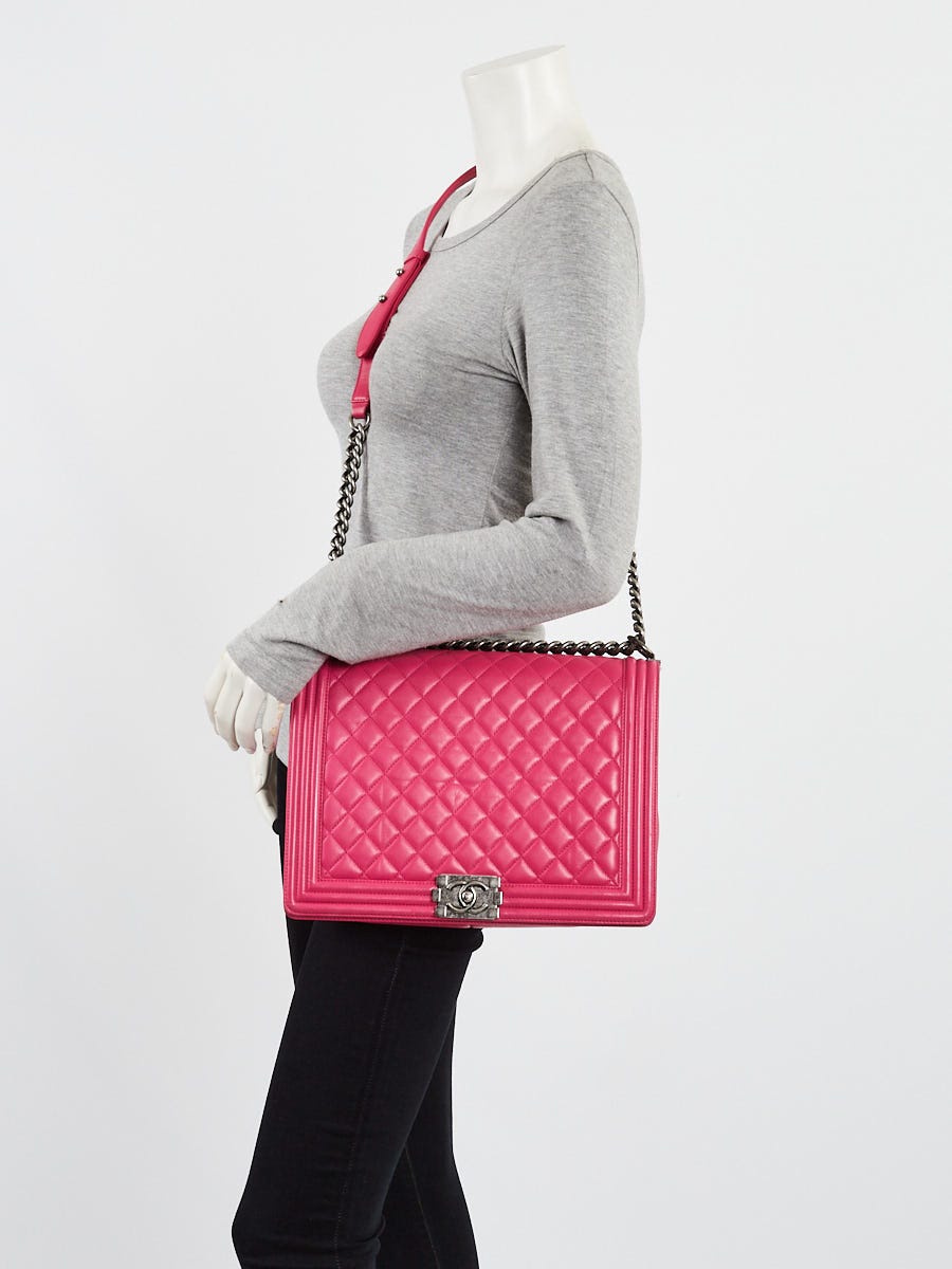 ★TOUT Y EST★ BBYB X Hwangbo BOY Bag Boy Bag Pink 09M1210CD Chanel Pink Quilted Lambskin Leather Large Boy Bag | Yoogi's