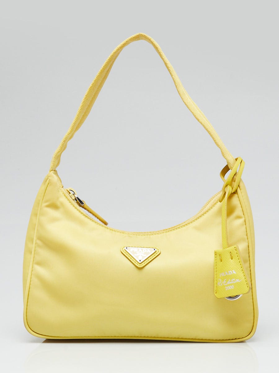 Edition 2000 Mini Bag 1NE515 - ParallaxShops's Closet | prada bar Pre-Owned  Canapa crystal-embellished 2way bag - prada bar Ananas Yellow Tessuto Nylon  Re