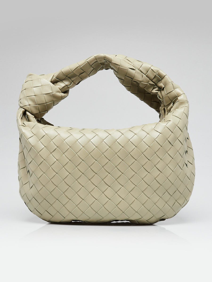ハンドバッグ BOTTEGA VENETA JODIE TEEN HANDBAG IN INTRECCIATO NAPPA Bottega Veneta Light Blue Intrecciato Woven Nappa Leather