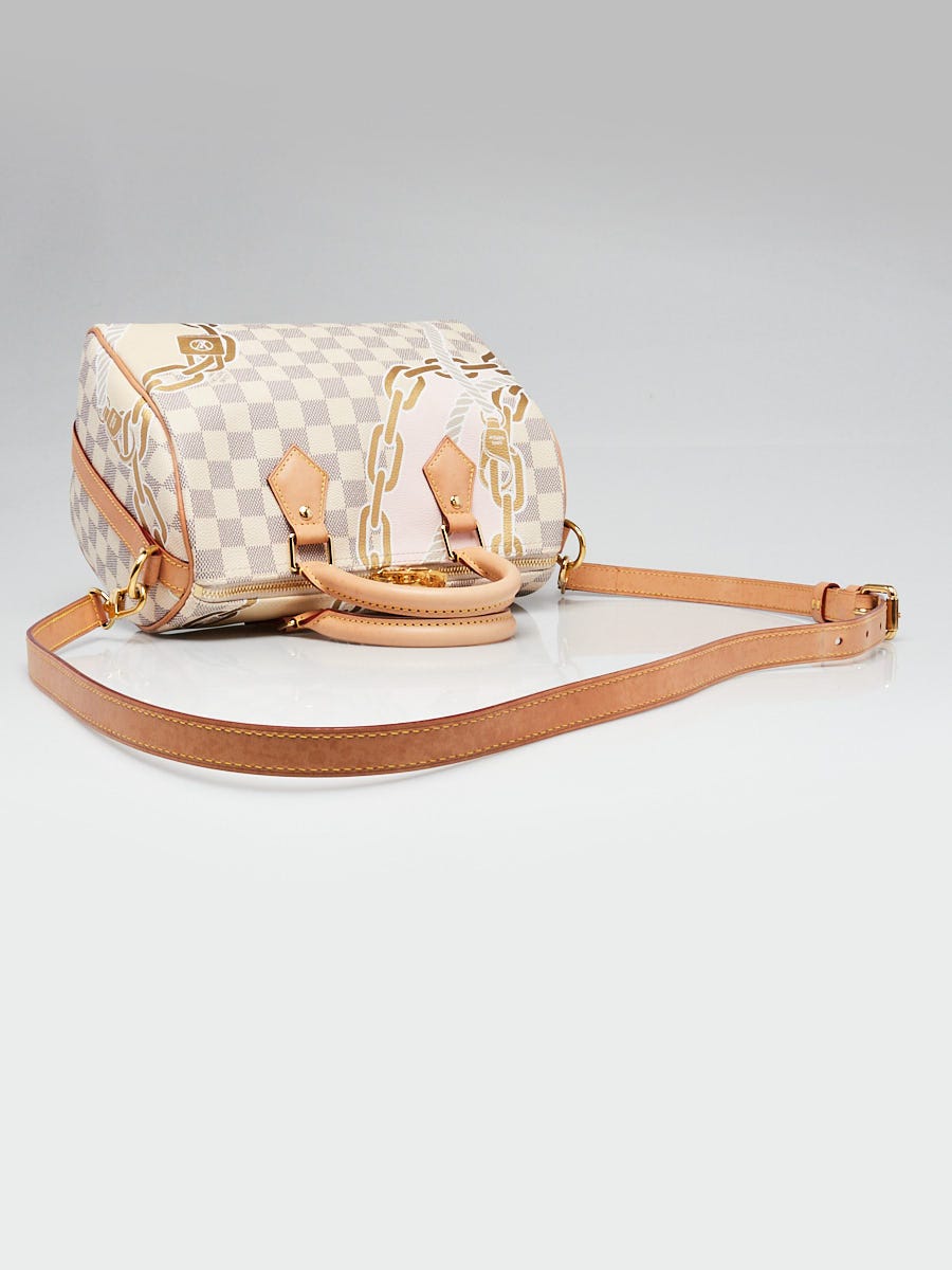 【希少】 LOUIS VUITTON Nautical Damier Azur Speedy Louis Vuitton Damier Azur Canvas Nautical Speedy Bandouliere