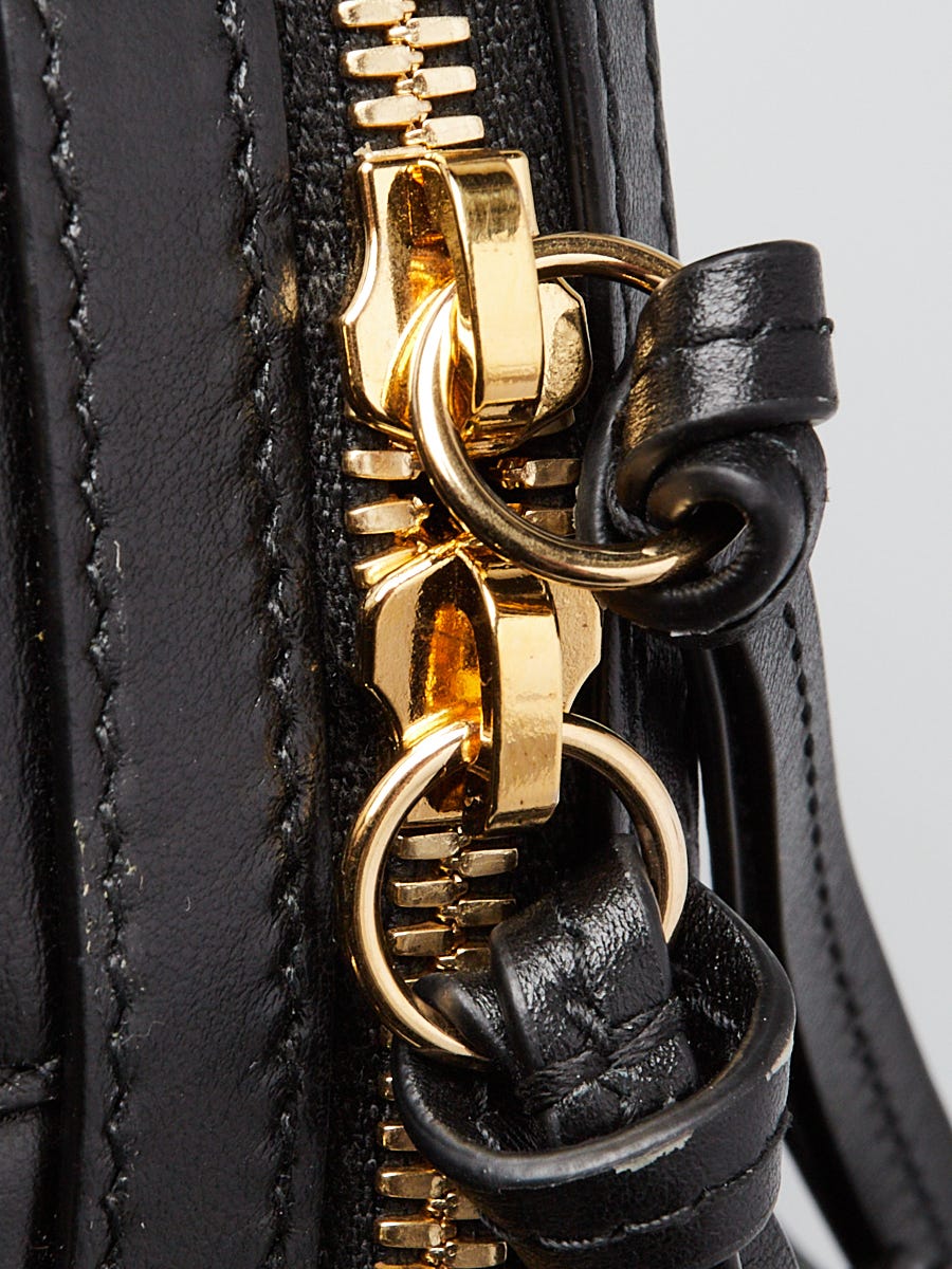 Gucci Black GG Quilted Calfskin Leather Metalasse Medium Bag