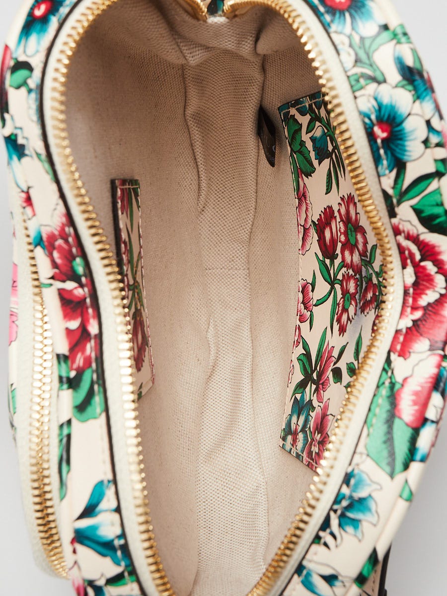 Gucci Brit Roses Print Quilted Leather Interlocking G Mini