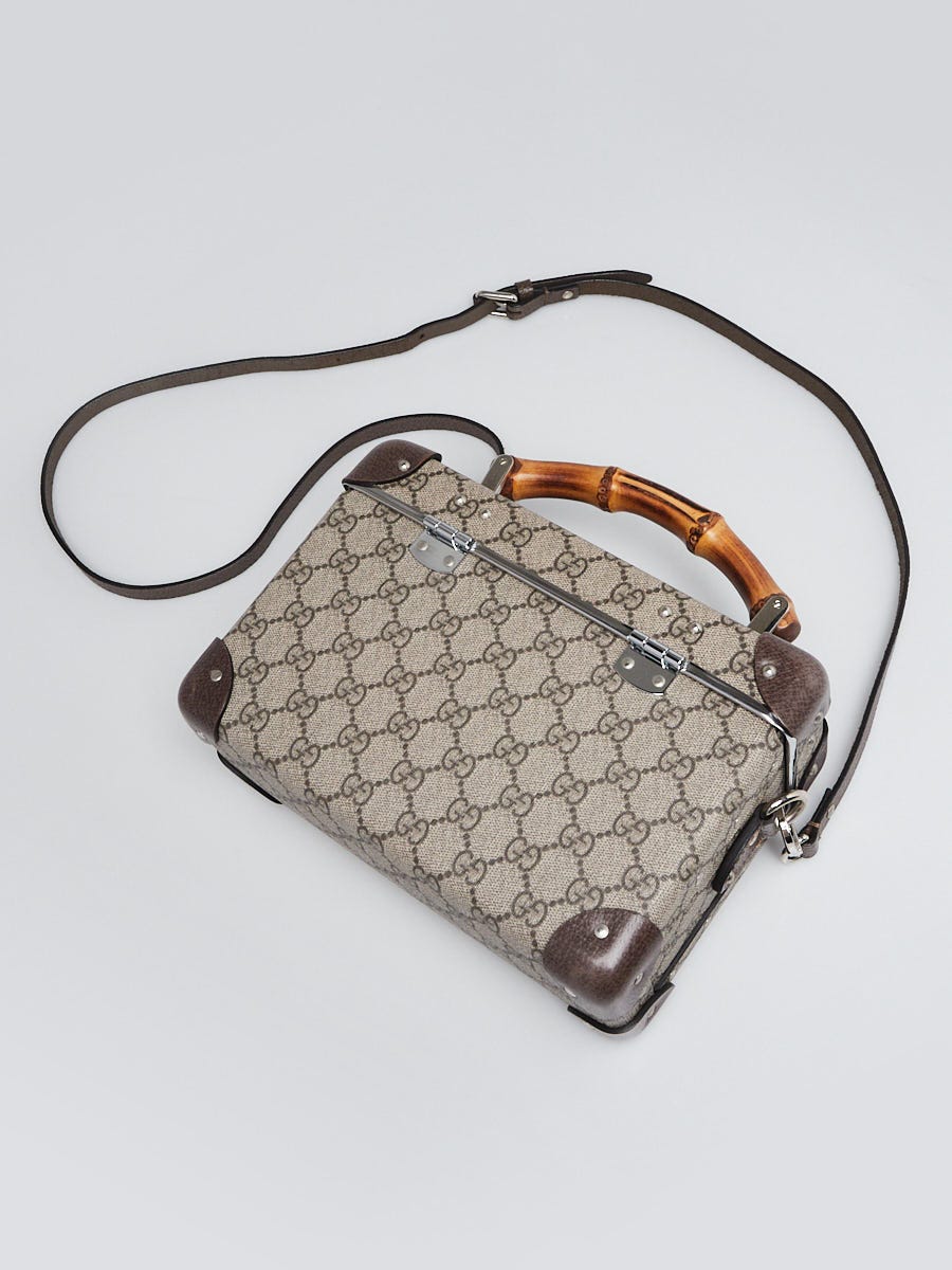 Gucci Beige/Ebony GG Supreme Canvas Globe Trotter Vanity