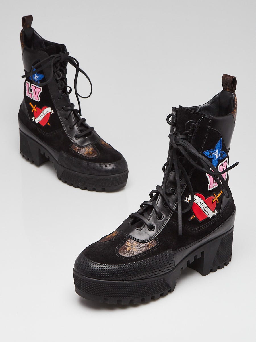 Louis vuitton desert boots with patches best sale