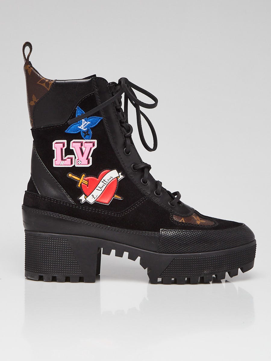 Louis vuitton desert boots with patches online