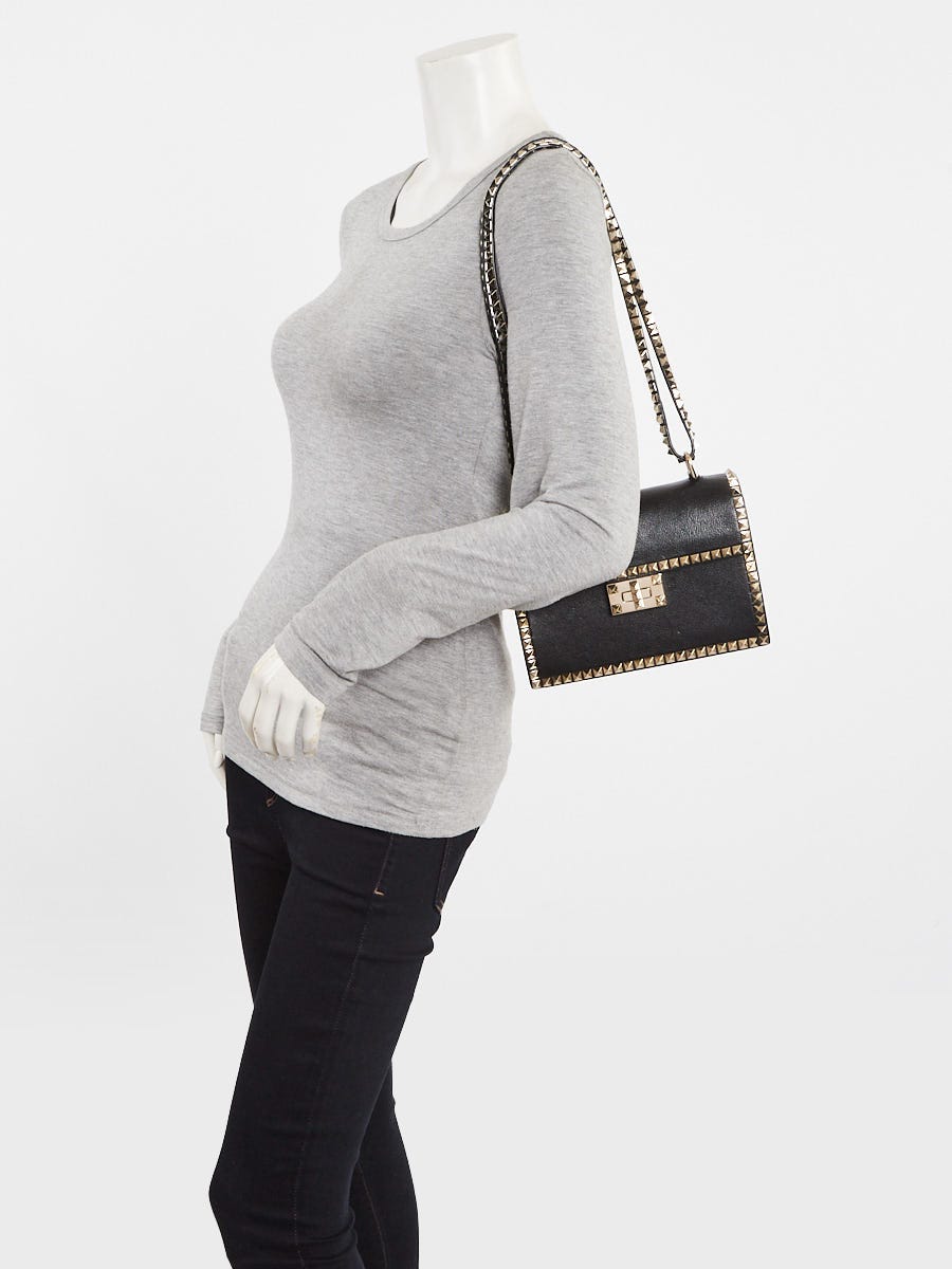 Valentino Black Pebbled Leather No Limit Crossbody Bag