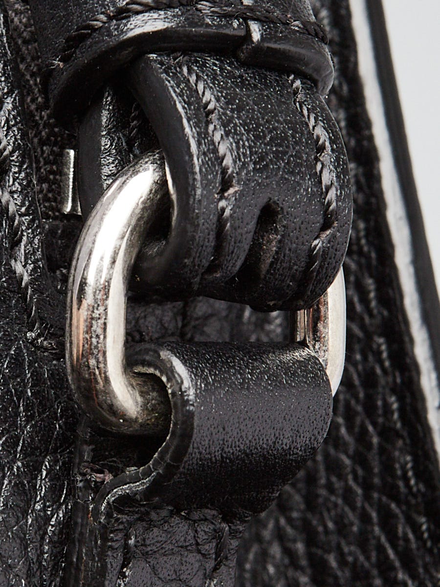 Alexander McQueen Black Pebbled Leather and Snakeskin Mini