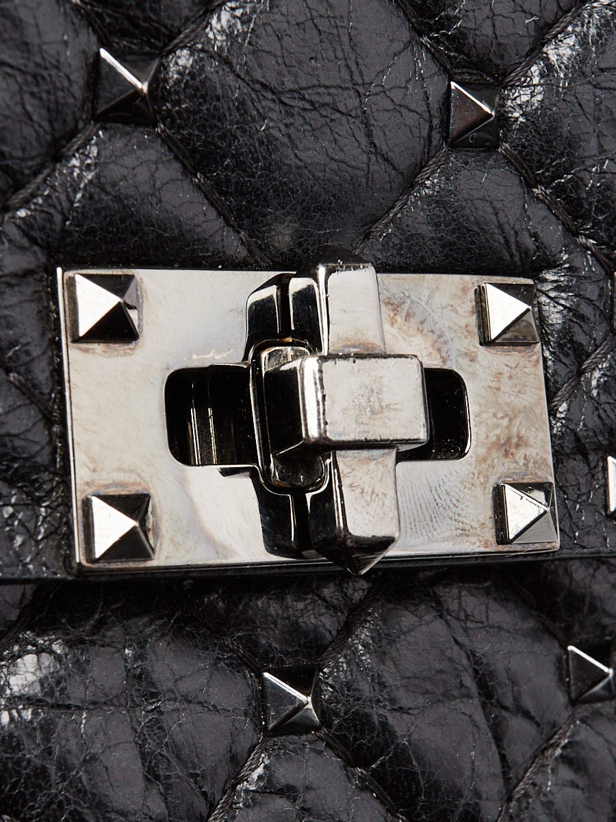 Valentino Back Crinkled Quilted Leather Rockstud Spike