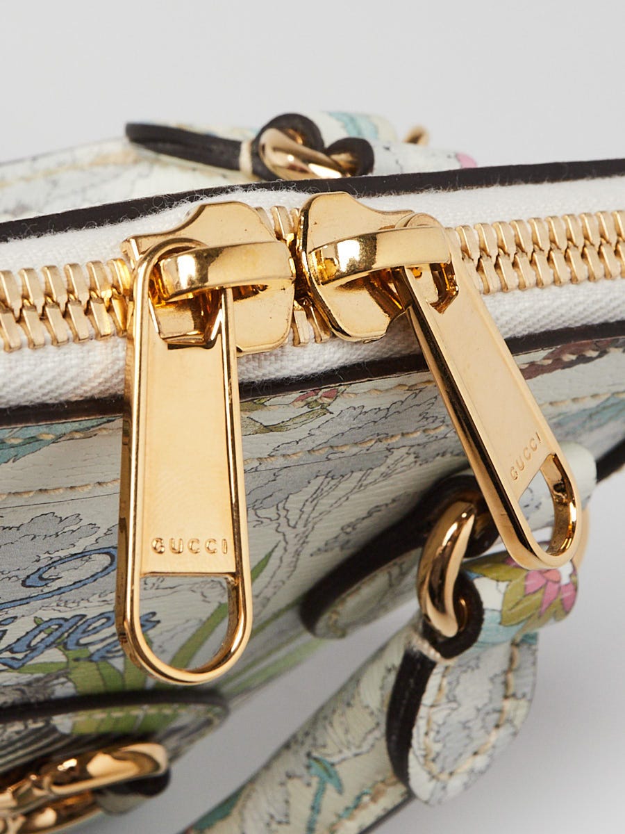 Gucci Multicolor Shangai Printed Mini Horsebit 1955 Small Top