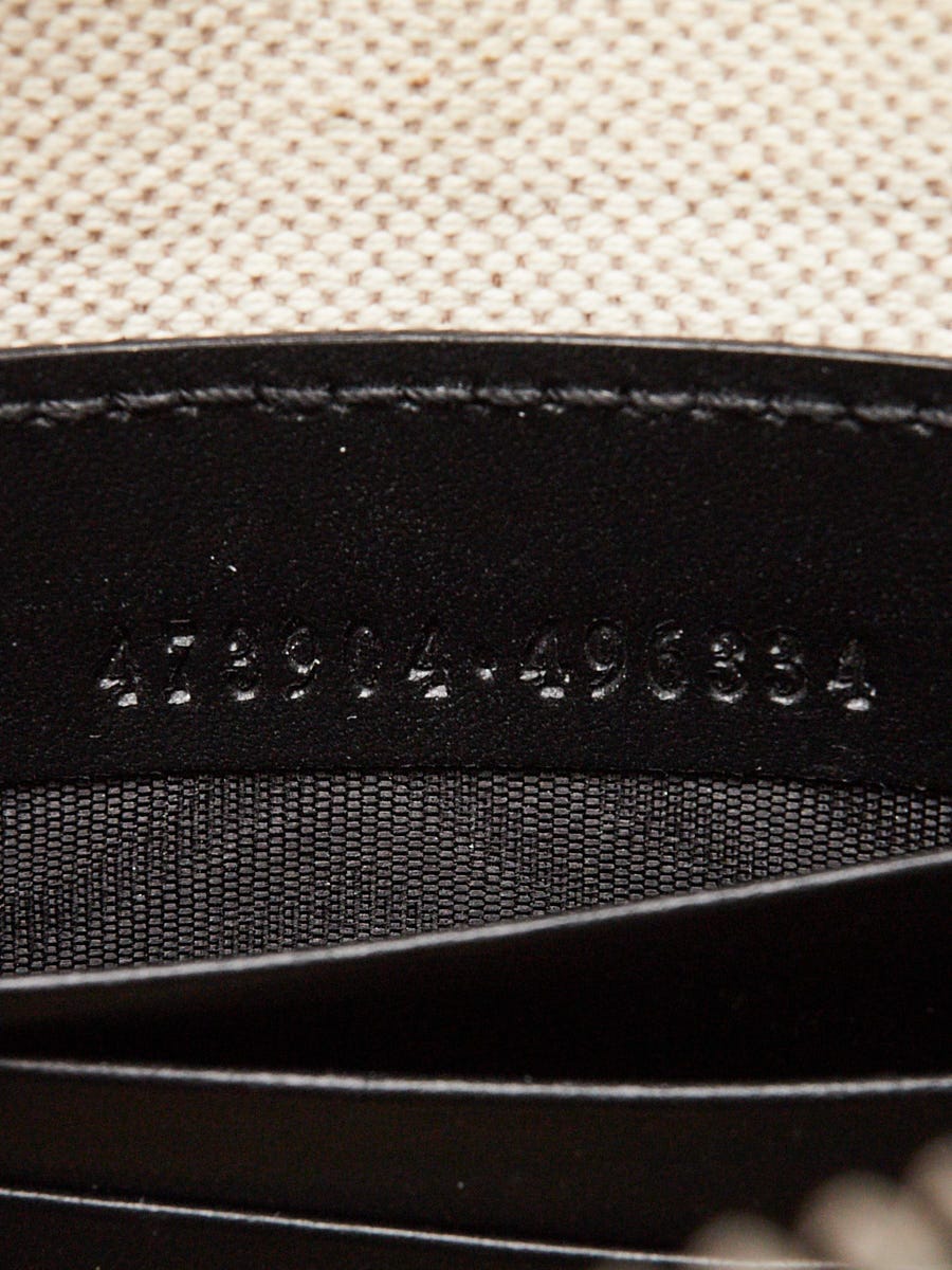 バッグ clowGUCCI Gucci Beige/Ebony GG Supreme Canvas Blind For Love Zip Pouch