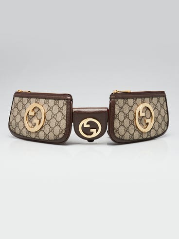 Gucci Beige/Ebony GG Coated Canvas/Leather Blondie Mini Belt Bag