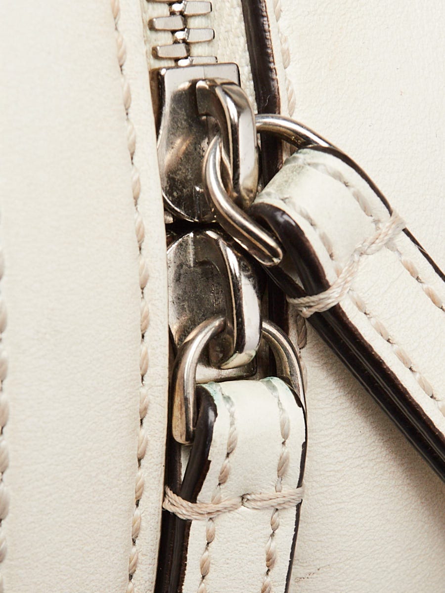 Fendi White Multicolor Leather Flowerland Backpack Bag