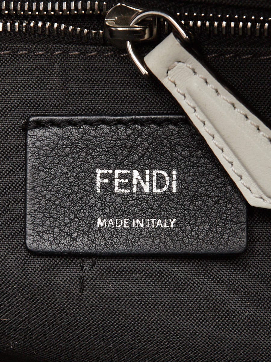 Fendi White Multicolor Leather Flowerland Backpack Bag