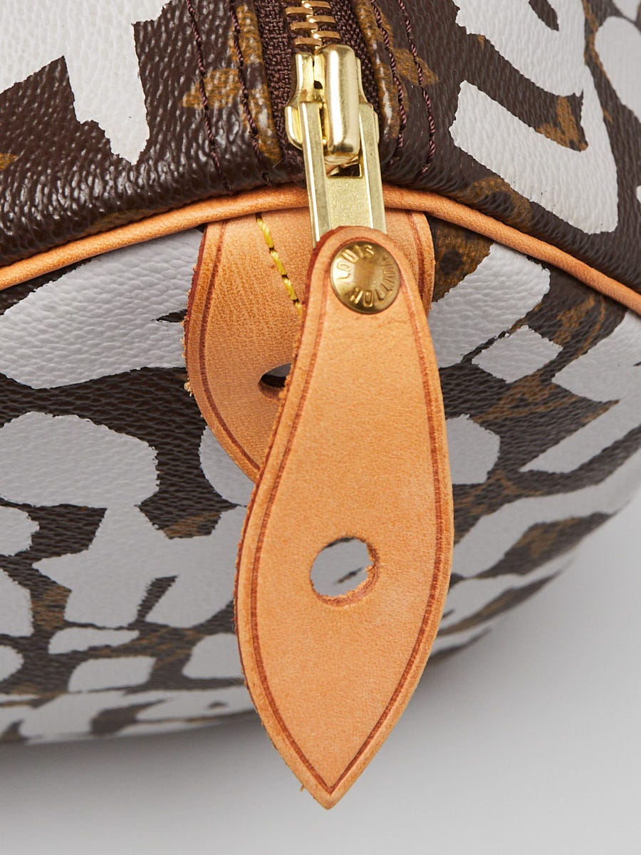 Louis Vuitton Limited Edition Silver Graffiti Sprouse Speedy 30