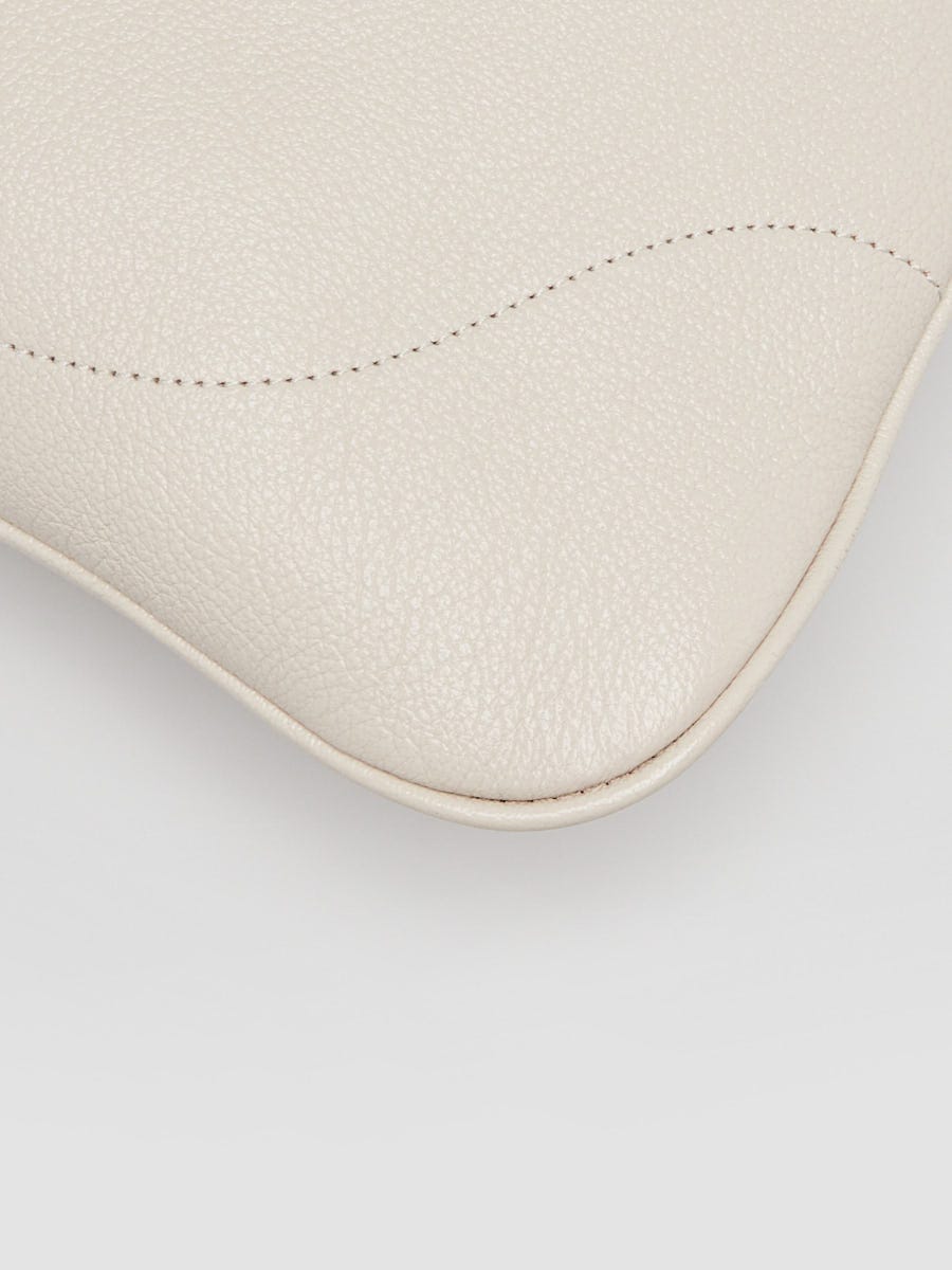 Gucci White Leather Double G Aphrodite Medium Shoulder Bag