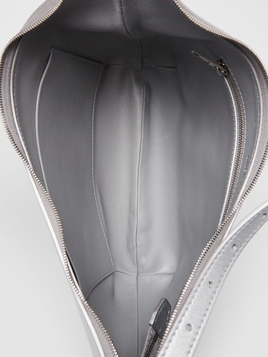 Balenciaga Silver Metallic Leather Mary-Kate Shoulder Bag