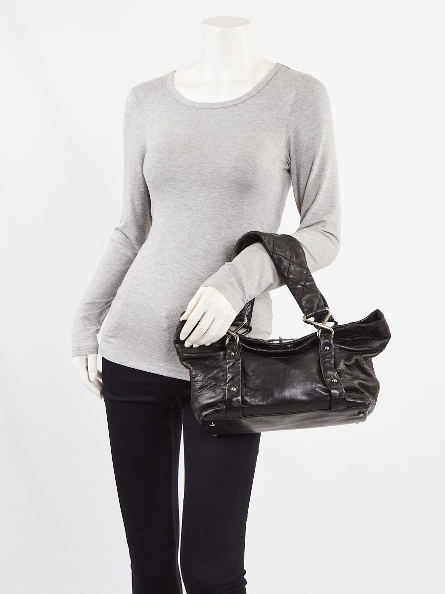 Chanel Black Quilted Lambskin Leather 8 Knots Tote Bag | Yoogi's