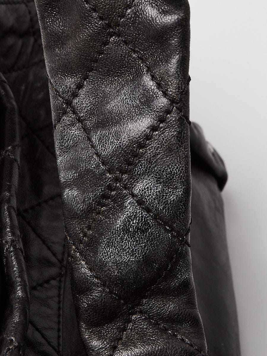 Chanel Black Quilted Lambskin Leather 8 Knots Tote Bag | Yoogi's