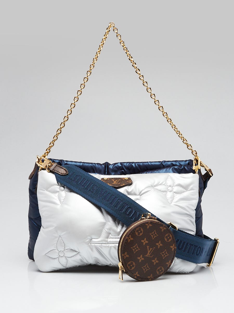 Louis Vuitton Navy Silver Econyl Monogram Pillow Maxi Multi