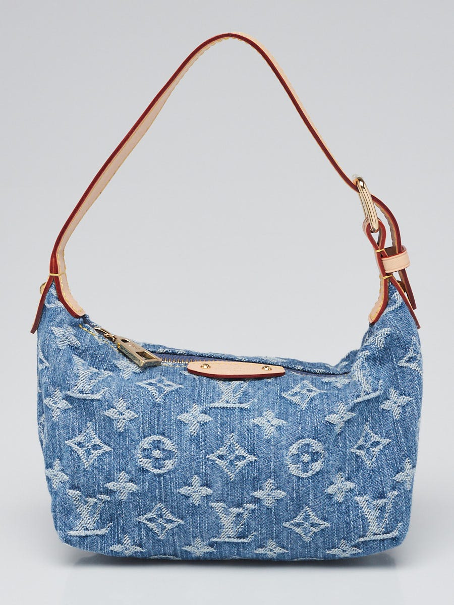 Louis Vuitton Blue Monogram Denim Remix Hills Pochette Yoogi s Closet