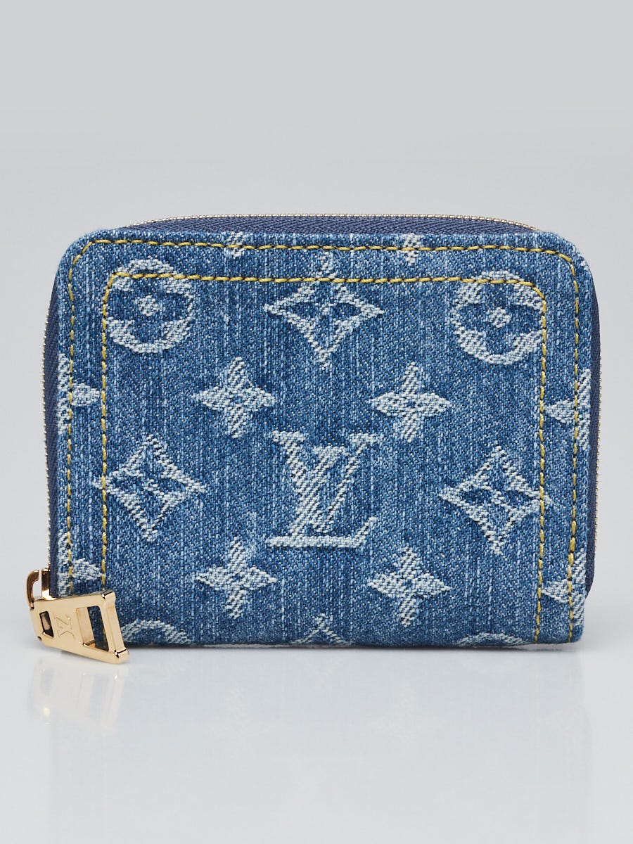 Louis Vuitton Blue Denim Zippy Coin Purse | Yoogi's Closet