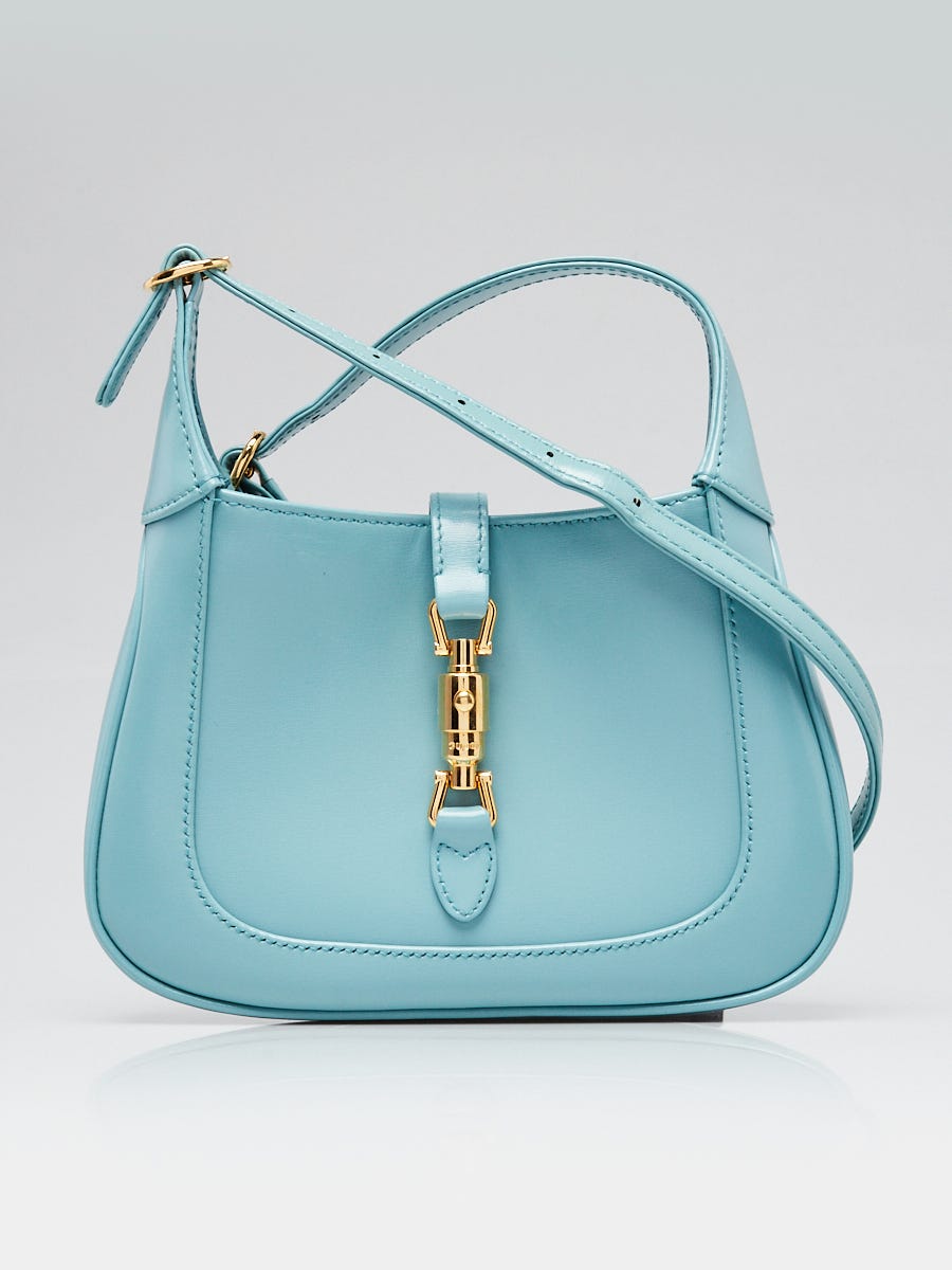 Gucci Light Blue Smooth Leather Jackie 1961 Mini Shoulder Bag Yoogi s Closet