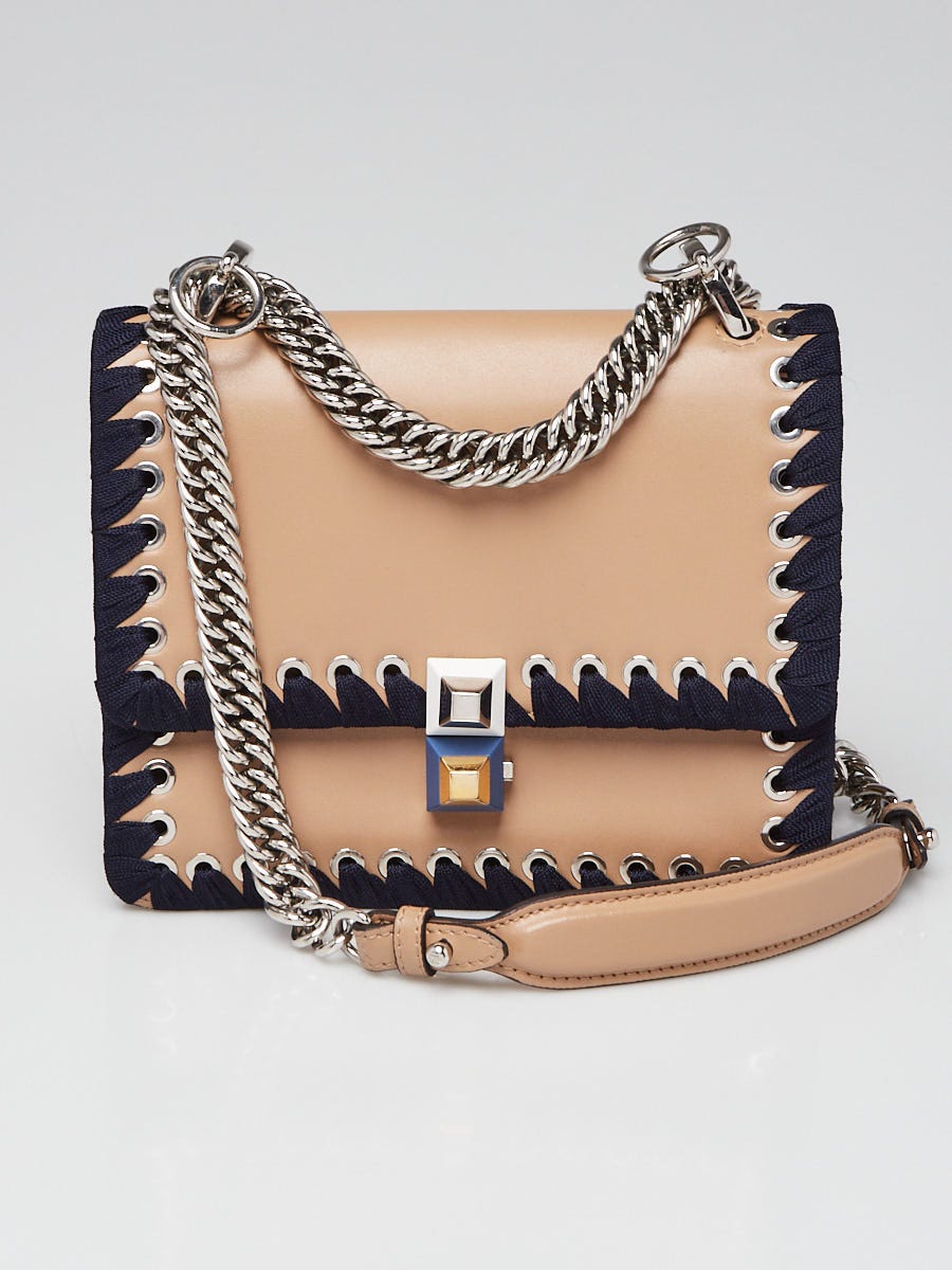 Fendi kan i mini leather shoulder bag online