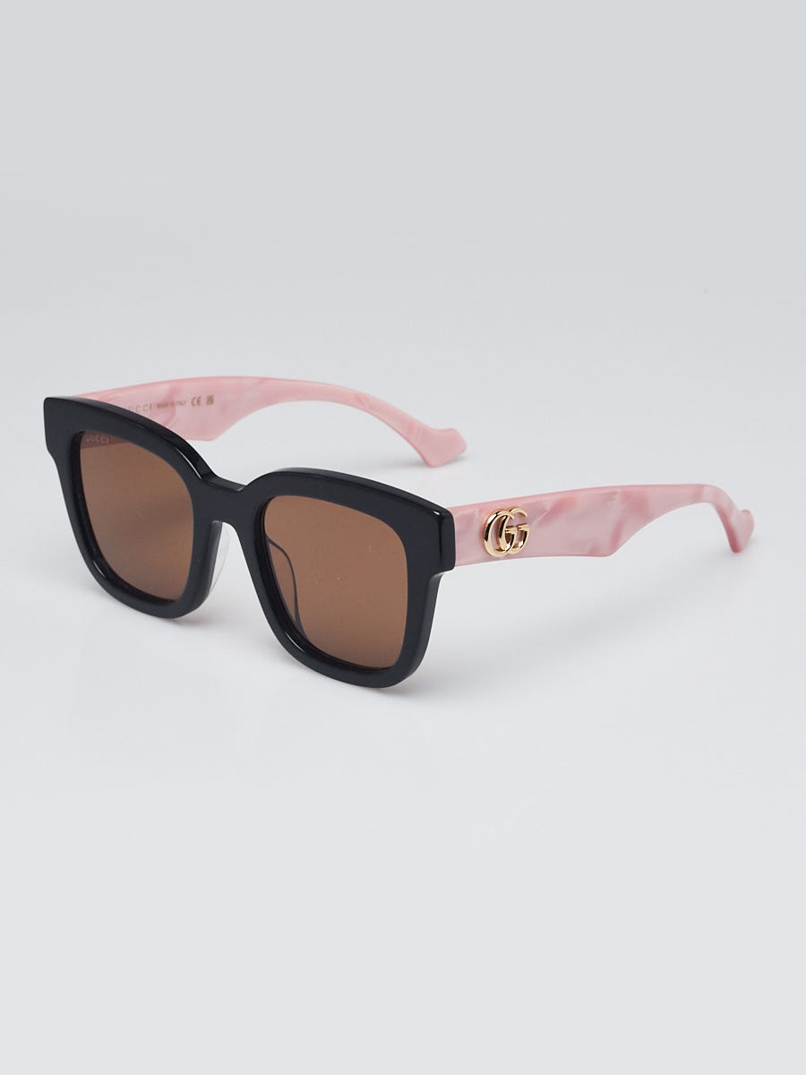 Gucci Black/Pearlescent Pink Acetate Frame Gradient Tinted  display picture 1