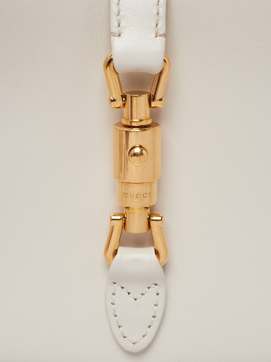Gucci White Smooth Leather Jackie 1961 Mini Shoulder Bag | Yoogi's