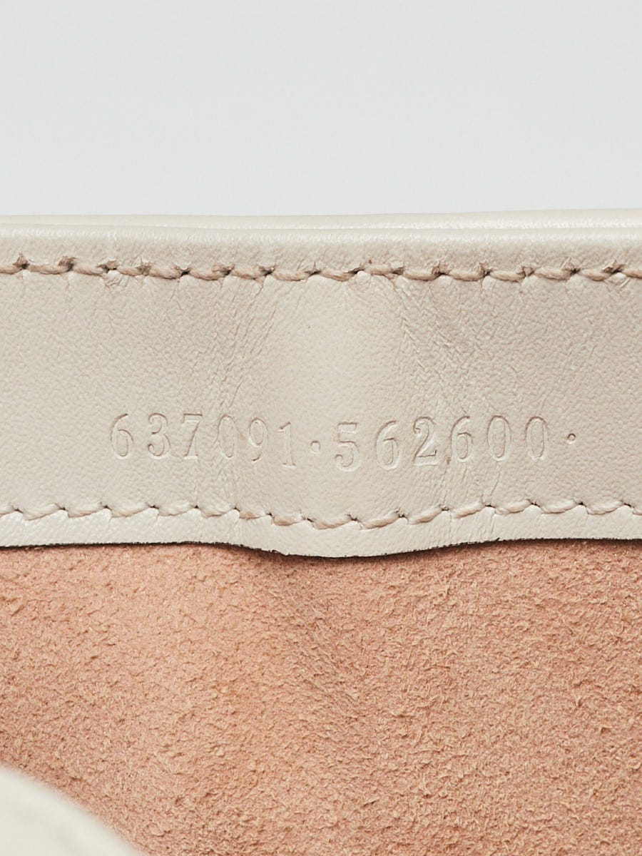 Gucci White Smooth Leather Jackie 1961 Mini Shoulder Bag | Yoogi's