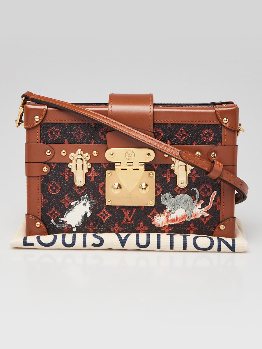 Louis Vuitton Limited Edition Marron/Orange Catogram Canvas Petite