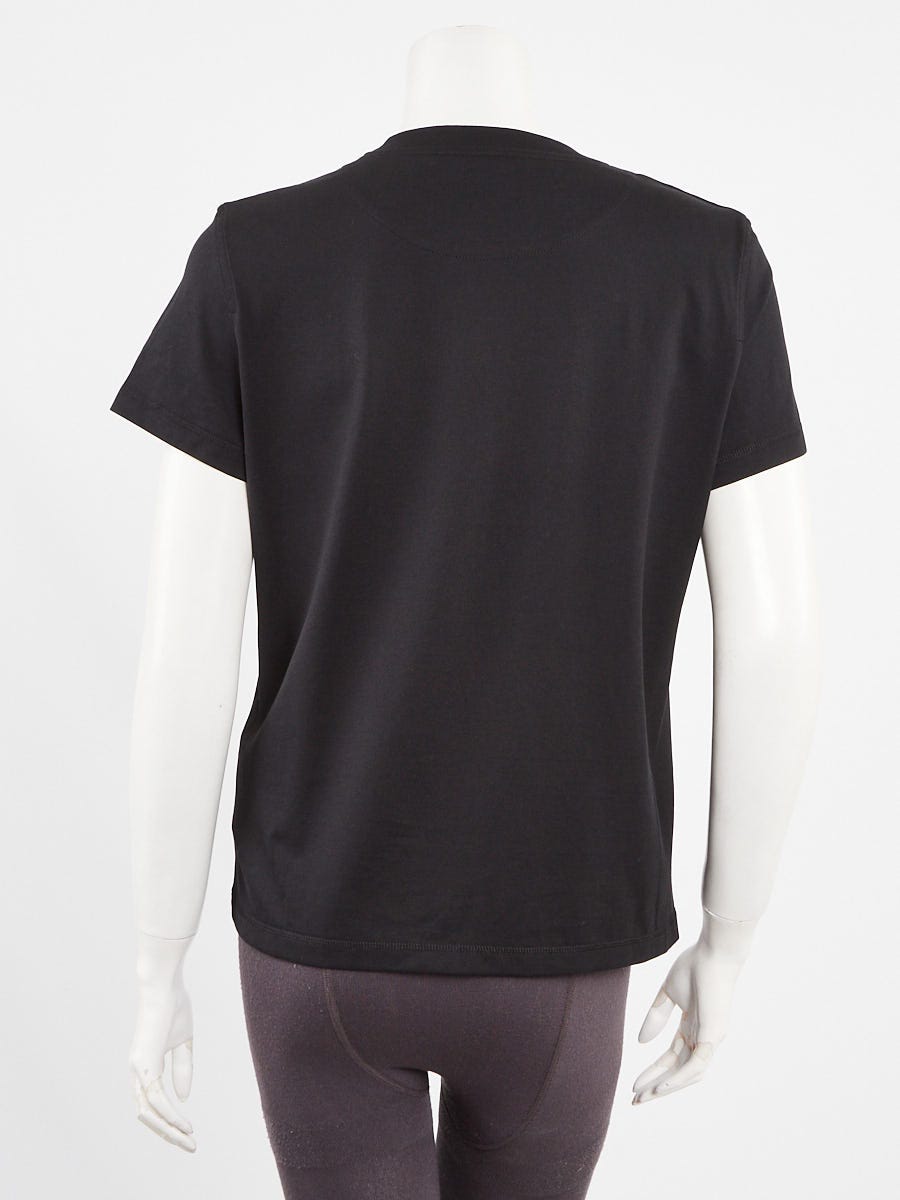 正規店買付【HERMES】マイクロ cartouche Tシャツ オシャレ＊【HERMES】エルメス マイクロTシャツ 半袖 (HERMES/T