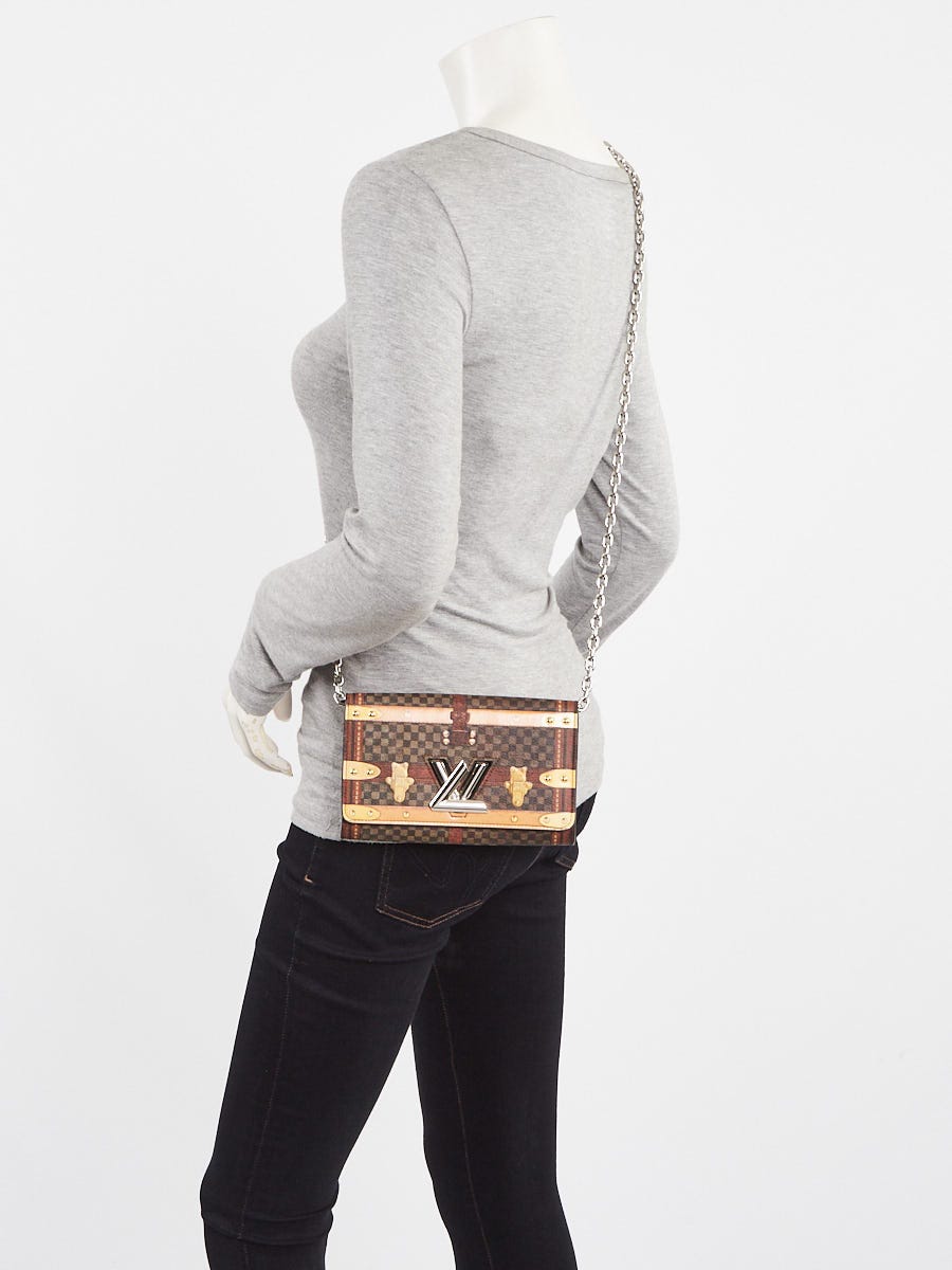 Louis Vuitton Limited Edition Damier Canvas Time Trunk Twist Chain Bag