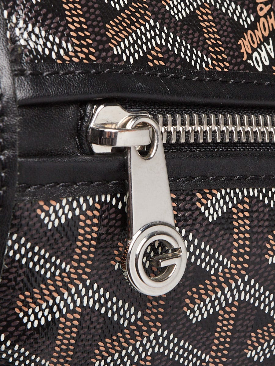 Goyard Black Chevron Print Coated Canvas Saint Lucie Folding Bag