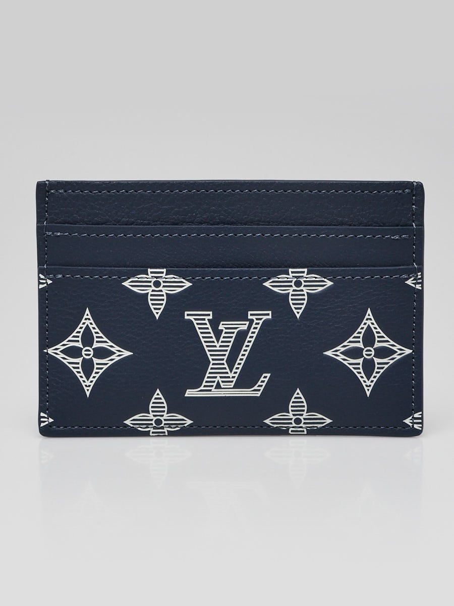 送料込◆希少品【LOUIS VUITTON】ダブルカードホルダー Sky Blue Louis Vuitton Pool Double Card Case Blue Lagoon in Canvas - JP
