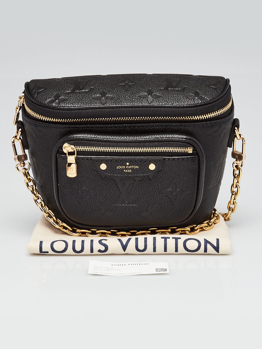 Louis Vuitton Black Empreinte Leather Mini Bumbag w/o Strap