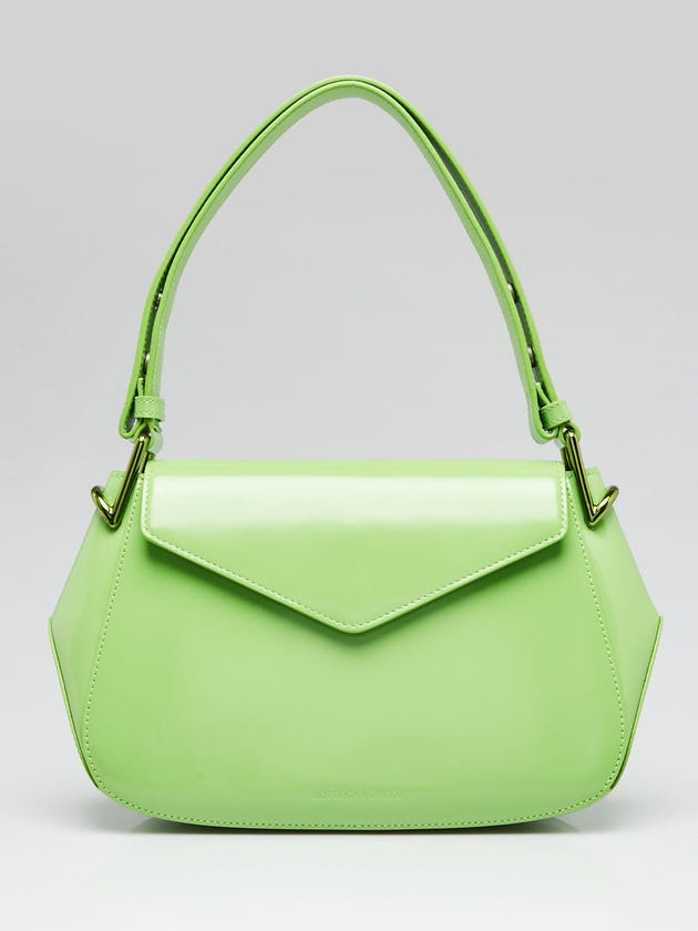 Bottega Veneta Bright Green Smooth Buffed Leather Medium Toyin Shoulder Bag