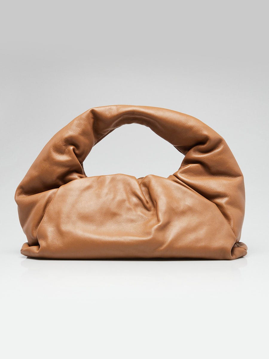 Bottega Veneta Camello Calfskin Leather The Pouch Shoulder Bag