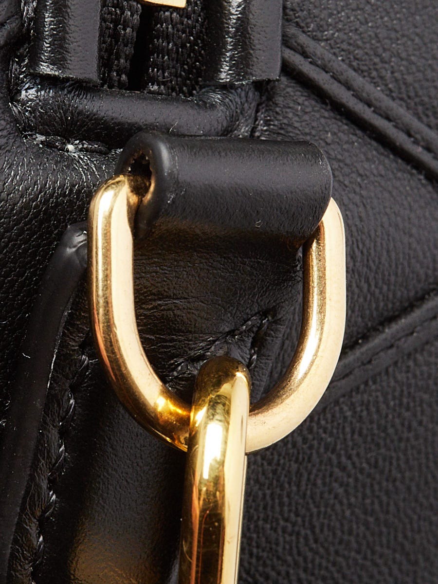 Louis Vuitton Black Malletage Leather Speedy Bandouliere 25