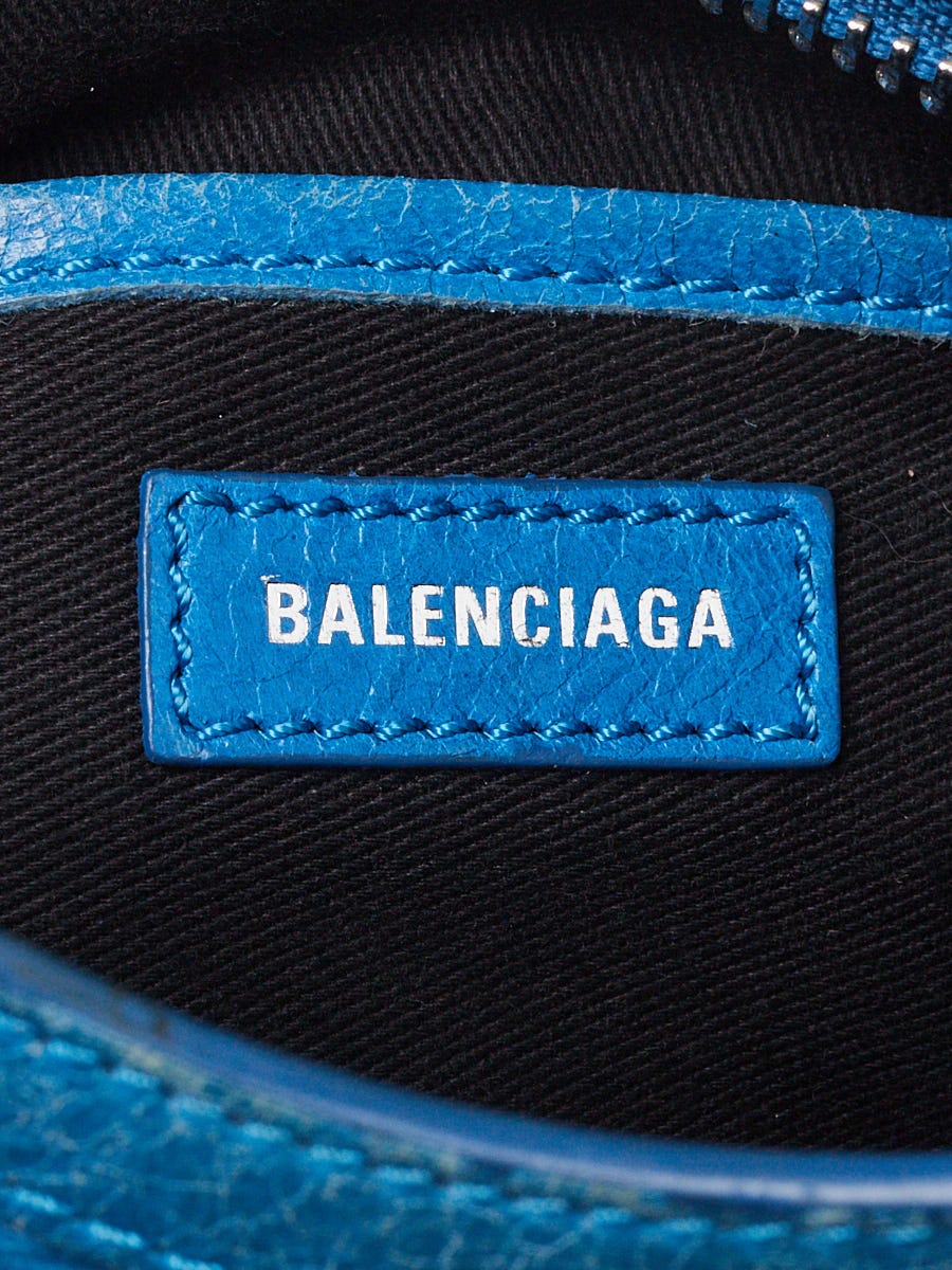 Balenciaga Bleu Turquoise Lambskin Leather Classic Nano City Bag