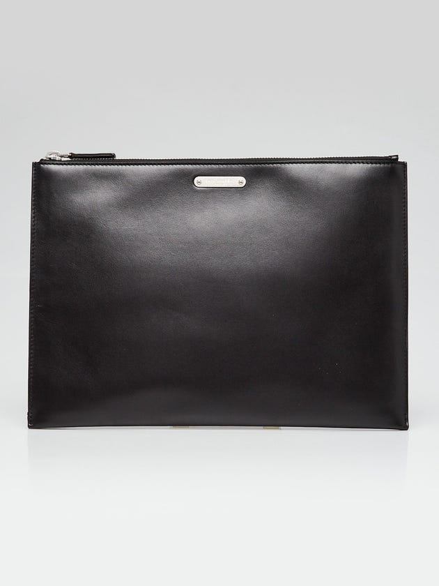 Yves Saint Laurent Black Leather iPad Clutch Bag