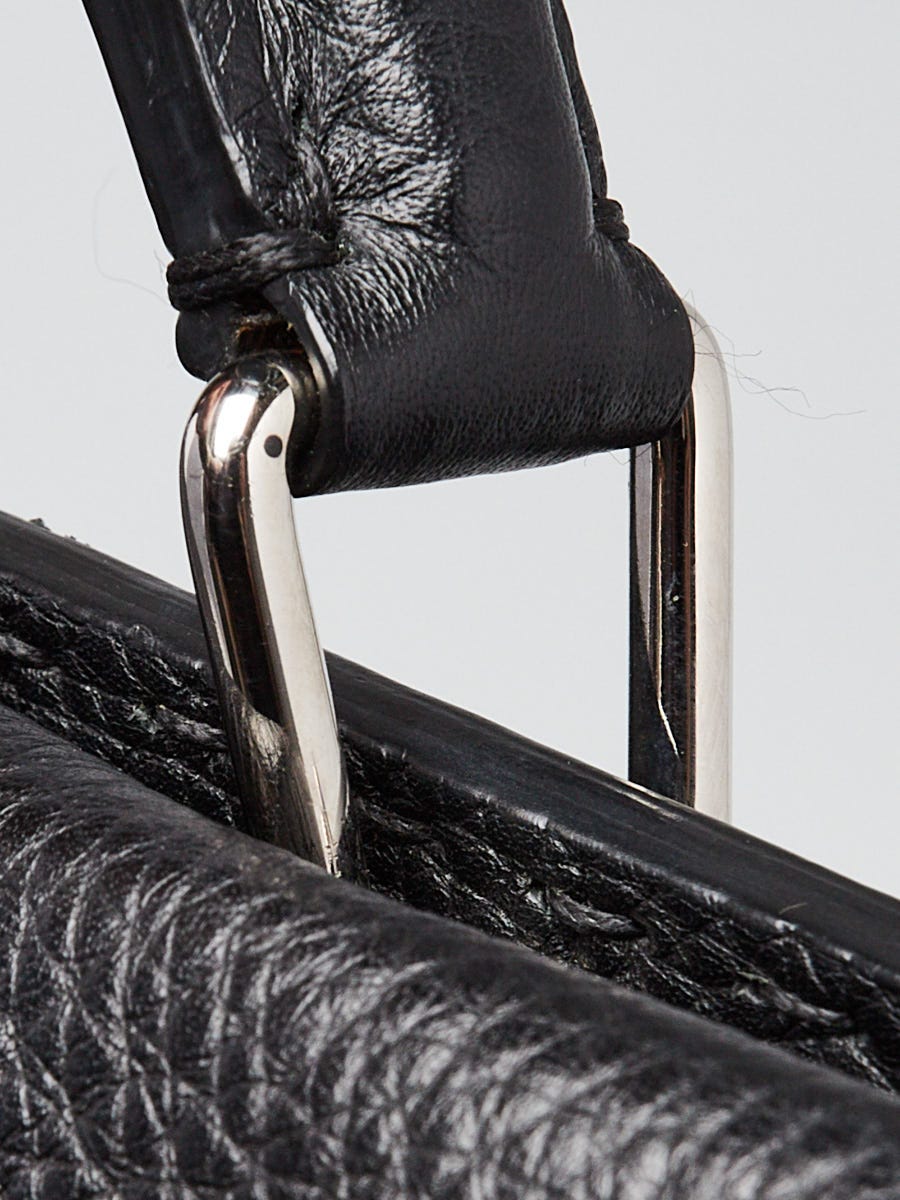 Fendi Black Selleria Leather Large Peekaboo Monster Bag 7VA354
