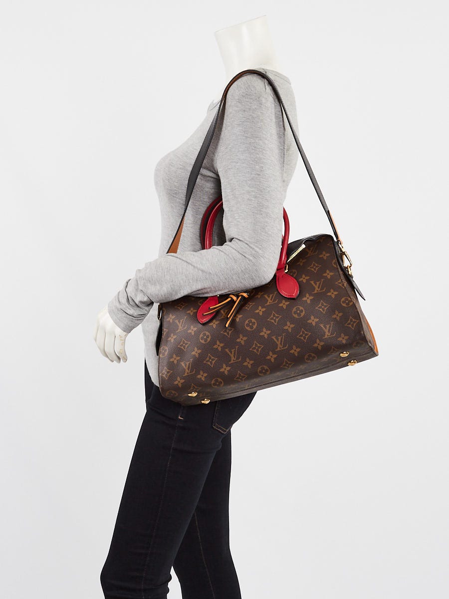 【希少】 LOUIS VUITTON LV Monogram Tuileries ハンドバッグ Louis Vuitton Monogram Canvas and Tricolor Leather Tuileries
