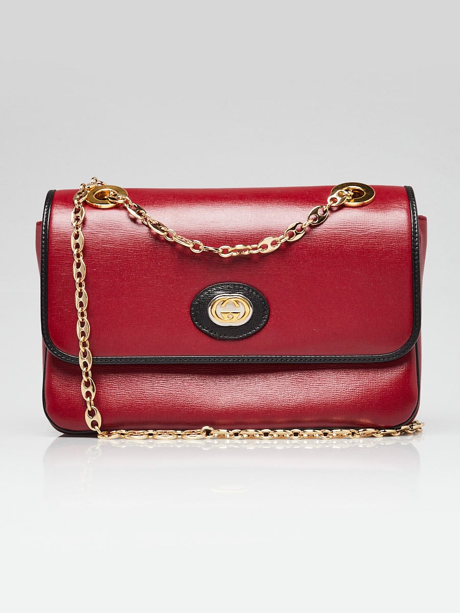 Gucci red and black purse on sale